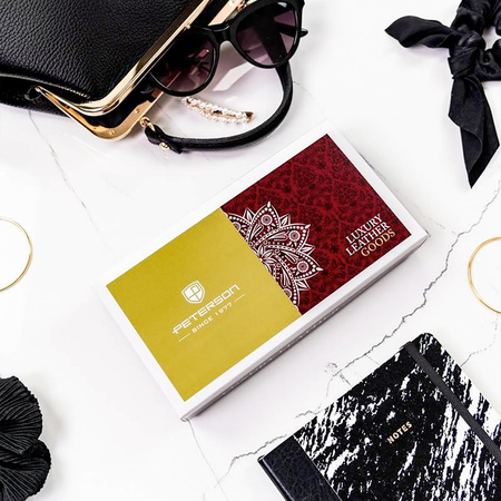 Portfel damski skórzany skóra naturalna  Peterson