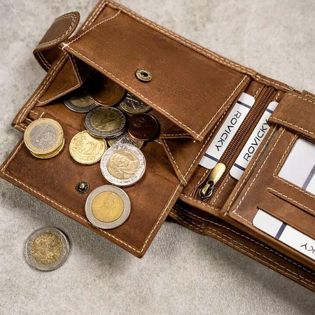 Portfel męski skórzany skóra naturalna Wild 