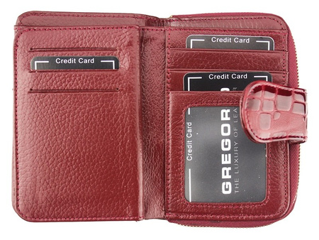 Portfel damski skórzany skóra naturalna Gregorio 