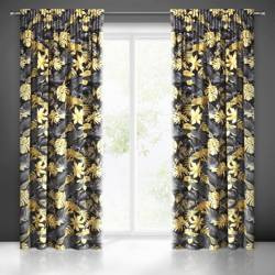 ZASŁONA GOTOWA BLER NA TAŚMIE 140 X 270 CM CZARNY