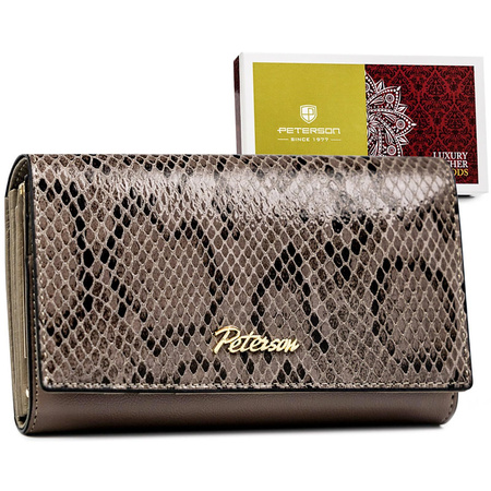Portfel damski skóra naturalna skórzany Peterson