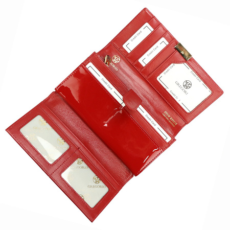 Portfel damski skórzany skóra naturalna Gregorio