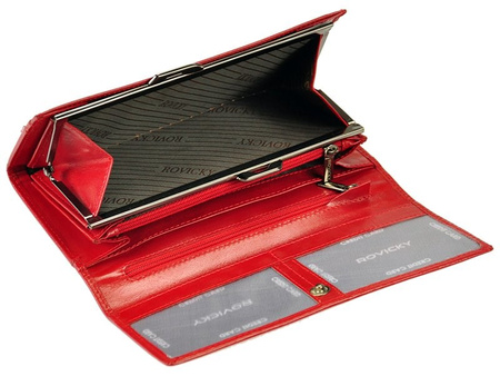 Portfel damski skórzany skóra naturalna Rovicky 