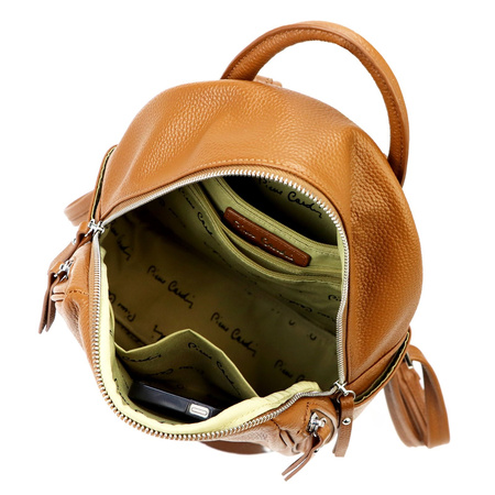 Plecak damski skórzany skóra naturalna Pierre Cardin