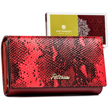 Portfel damski skóra naturalna skórzany Peterson