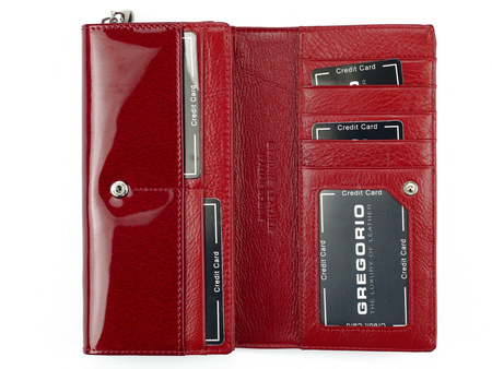 Portfel damski skórzany skóra naturalna Gregorio 