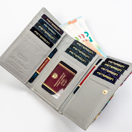 Portfel damski skóra naturalna skórzany Peterson