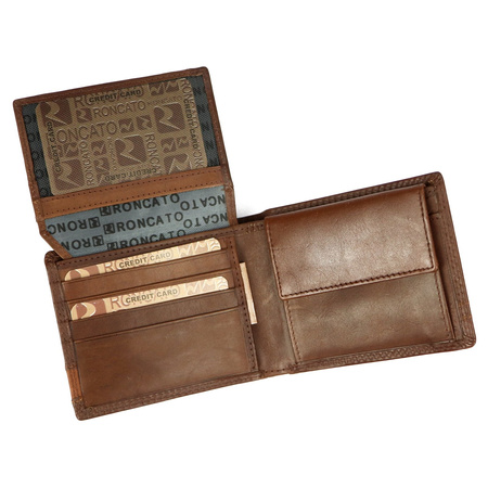 Portfel męski skórzany skóra naturalna Roncato 