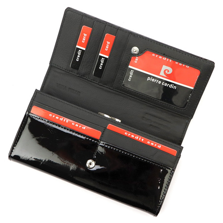 Portfel damski skórzany skóra naturalna Pierre Cardin 