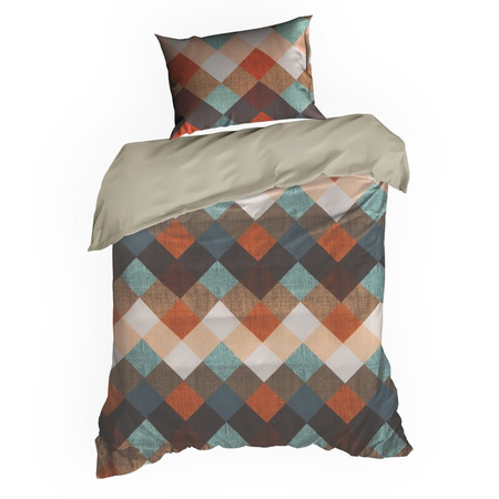 POŚCIEL D91 ALEXA 160 X 200 CM BRĄZOWY