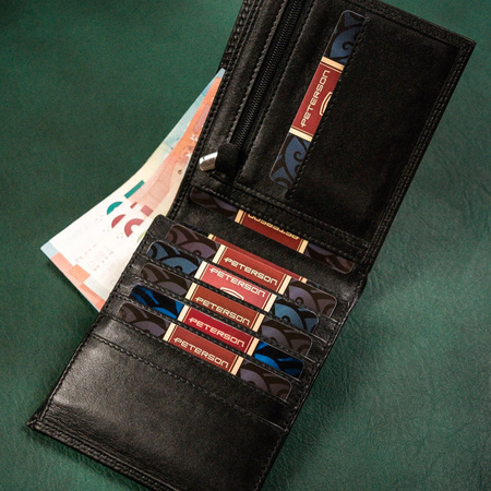 Portfel męski skórzany skóra naturalna  Peterson