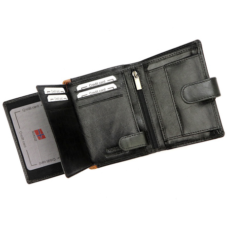 Portfel męski skórzany skóra naturalna Nordee