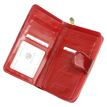 Portfel damski skóra naturalna skórzany Gregorio 