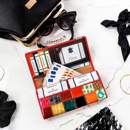 Portfel damski skórzany skóra naturalna Lorenti