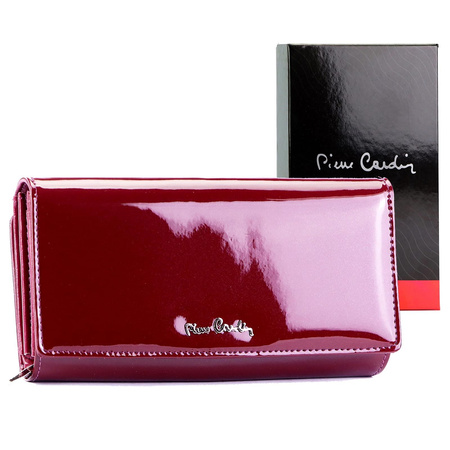 Portfel damski skóra naturalna + skóra ekologiczna Pierre Cardin