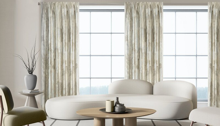 ZASŁONA GOTOWA ELLA NA TAŚMIE 140 X 270 CM KREMOWY