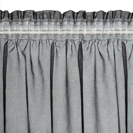 FIRANA GOTOWA CARLI NA TAŚMIE 140 X 250 CM CZARNY