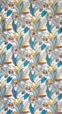 ZASŁONA GOTOWA D91 BARI 140 X 250 CM TURKUSOWY