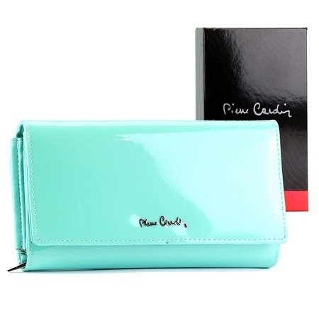 Portfel damski skóra naturalna + skóra ekologiczna Pierre Cardin