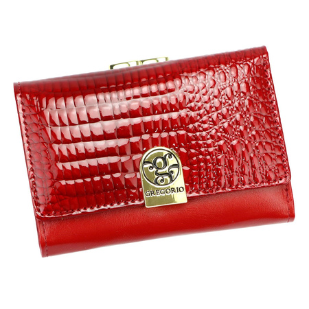 Portfel damski skóra naturalna skórzany Gregorio 