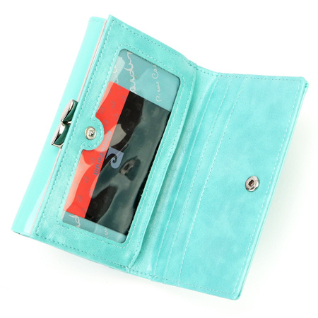 Portfel damski skóra naturalna + skóra ekologiczna Pierre Cardin