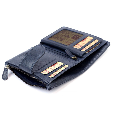 Portfel damski skórzany skóra naturalna Route 66 