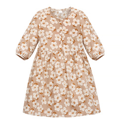 SUKIENKA TRES BIEN beżowy,kwiaty 116