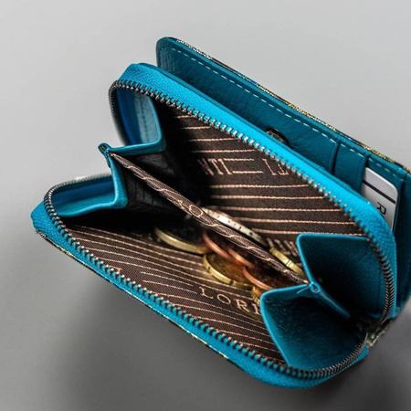 Portfel damski skórzany skóra naturalna Lorenti