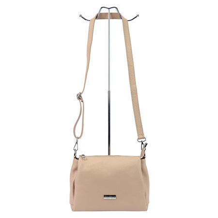 MiaMore torebka listonoszka skóra naturalna różowy