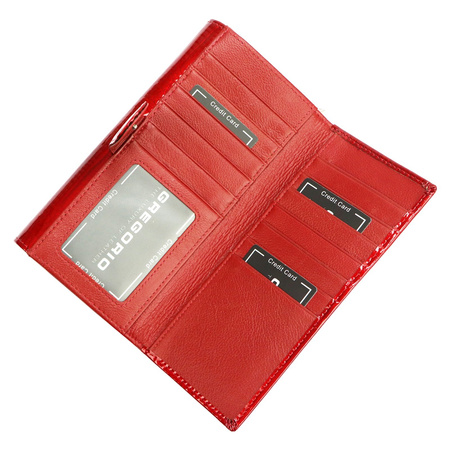 Portfel damski skóra naturalna skórzany Gregorio