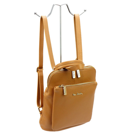 Plecak damski skórzany skóra naturalna Pierre Cardin