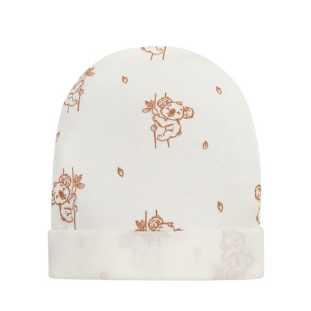 Czapka niemowlęca LOVELY DAY écru,koala 56