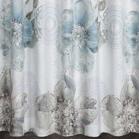 ZASŁONA GOTOWA VIVIAN NA TAŚMIE 140 X 270 CM TURKUSOWY