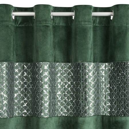 ZASŁONA GOTOWA MARGOT 140 X 250 CM CIEMNOZIELONY