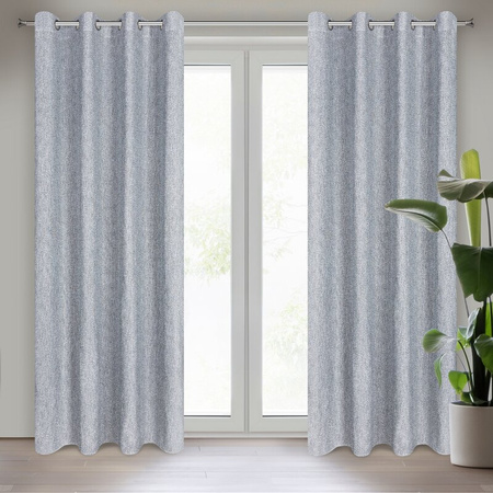 ZASŁONA GOTOWA MEGAN 140 X 250 CM SZARY