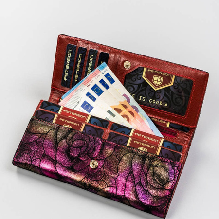 Portfel damski skórzany skóra naturalna  Peterson 