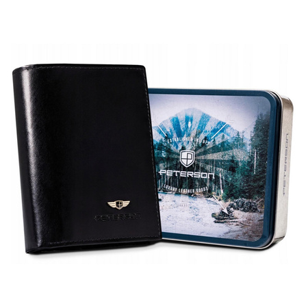 Portfel męski skórzany skóra naturalna Peterson