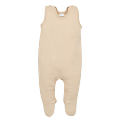 Śpiochy niemowlęce LOVELY DAY BEIGE beżowy,prążek 68