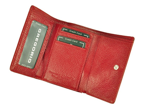 Portfel damski skórzany skóra naturalna Gregorio 