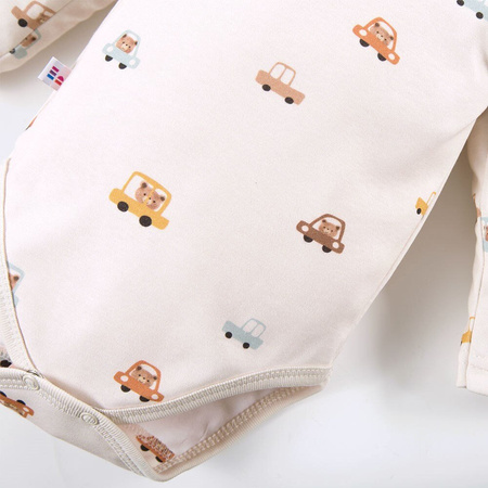 Body niemowlęce z długim rękawem Eevi  Cars&Bears 