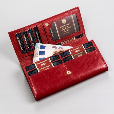 Portfel damski skórzany skóra naturalna  Peterson