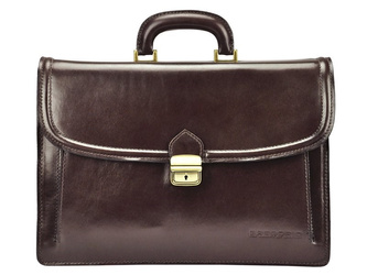 Teczka na dokumenty skórzana skóra naturalna Gregorio