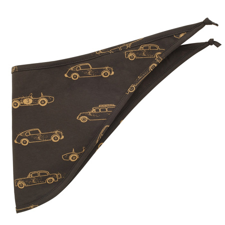 Chustka pod szyję OLD CARS grafitowy, autka 128/140