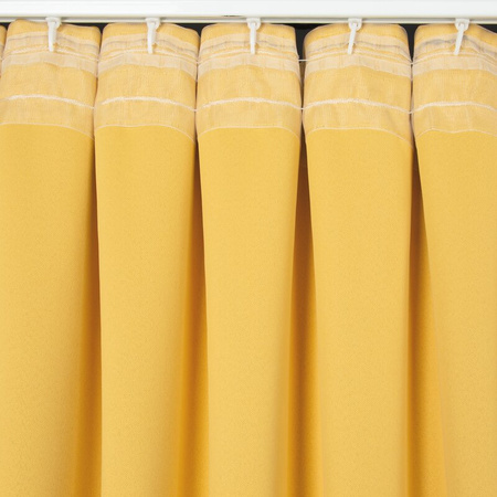 ZASŁONA GOTOWA MILAN NA TAŚMIE 140 X 300 CM MUSZTARDOWY