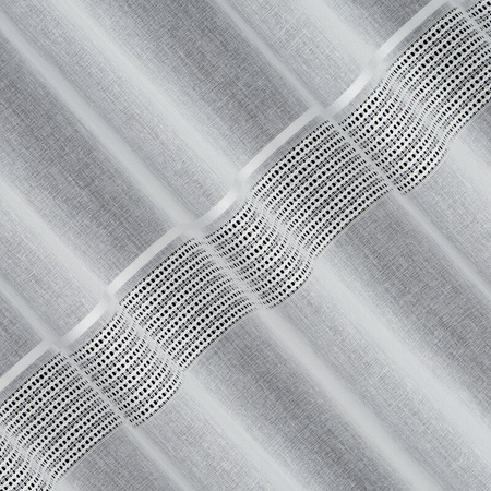 FIRANA GOTOWA INES NA TAŚMIE 140 X 270 CM BIAŁY