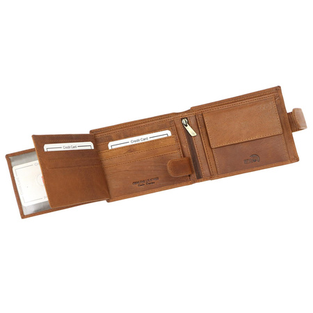 Portfel męski skórzany skóra naturalna Nordee