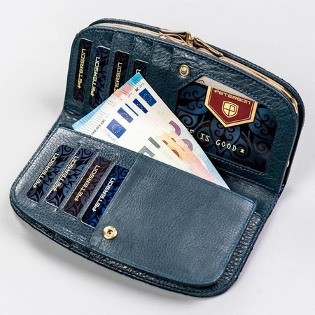 Portfel damski skórzany skóra naturalna  Peterson