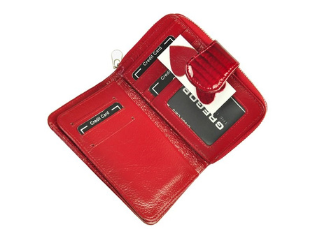 Portfel damski skóra naturalna skórzany Gregorio 