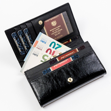 Portfel damski skórzany skóra naturalna Peterson