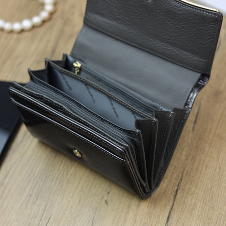 Portfel damski skórzany skóra naturalna Gregorio 